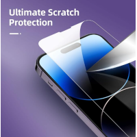 3 Pack Screen Protector for iPhone 14 Pro [6.1 inch] 3 Pack Camera Lens Protector, Sensor Protection,Case Friendly Tempered Glass Film