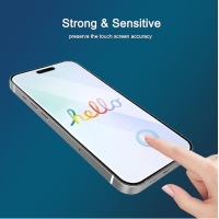 Glass Screen Protector for iPhone 15 / iPhone 15 Pro [6.1 Inch] Display 3 Pack Tempered Glass, Sensor Protection, Dynamic Island Compatible, Case Friendly